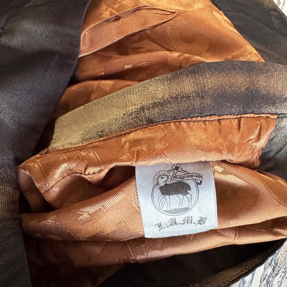 LAMB bubble skirt by Gwen Stefani Fall 2007 RARE black & gold Medium mid-thigh - Picture 5 of 8